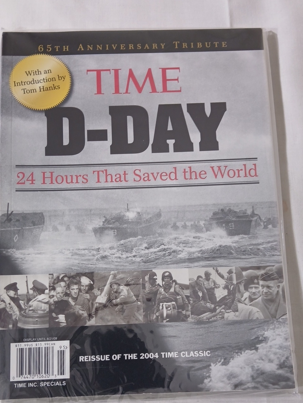 TIME D-DAY 24 Hours That Saved the World Wall Art Print - Black & White